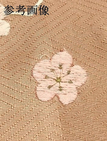平和屋本店●和装小物　帯締め・帯揚げセット　高麗組 綾出し　刺繍　金糸　暈し染め　正絹　逸品　未使用　AABI8647ay