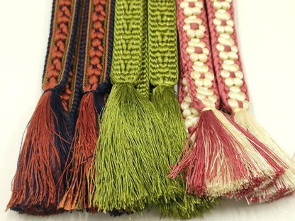 平和屋着物●和装小物　上質な帯締め3本セット　小桜組　暈し　正絹　逸品　AABI8660ay