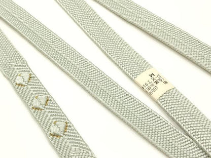 平和屋本店●和装小物　帯締め・帯揚げセット　笹浪組　霞文　金糸　金彩　暈し染め　正絹　逸品　未使用　AABI8673ay