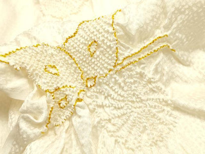平和屋本店●和装小物　帯締め・帯揚げセット　礼装用　笹浪組　柄絞り　舞蝶文　金糸　金彩　亀房付き　逸品　未使用　AABI8677ay