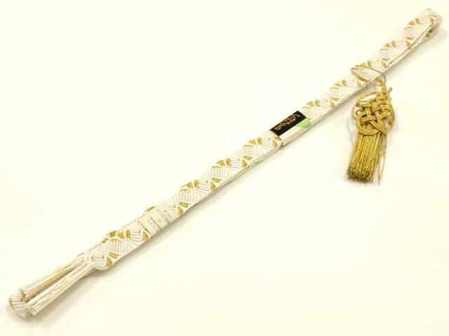 平和屋本店●和装小物　帯締め・帯揚げセット　礼装用　唐組　絞り　梅松文　金糸　金彩　亀房付き　逸品　未使用　AABI8679ay
