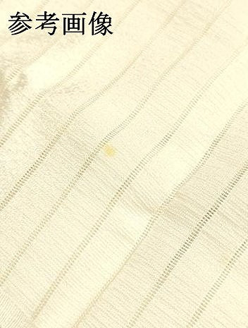 平和屋本店＊夏物 和装小物 帯締め・帯揚げセット レース組 絽 葡萄蔦草文 金糸 金彩 暈し 逸品 未使用品あり AABI8693ay