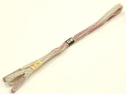 平和屋本店＊夏物 和装小物 帯締め・帯揚げセット レース組 柄絞り 暈し 逸品 未使用 AABI8694ay