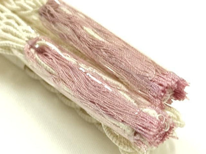 平和屋本店＊夏物 和装小物 帯締め・帯揚げセット レース組 柄絞り 暈し 逸品 未使用 AABI8694ay