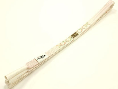 平和屋着物●和装小物　帯締め・帯揚げセット　手がき京友禅　平組　絞り　吉祥模様　正絹　逸品　未使用　AABI8697ay