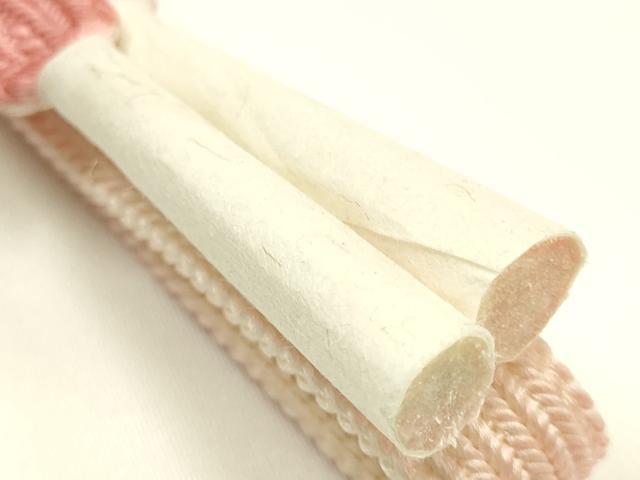 平和屋着物●和装小物　帯締め・帯揚げセット　手がき京友禅　平組　絞り　吉祥模様　正絹　逸品　未使用　AABI8698ay