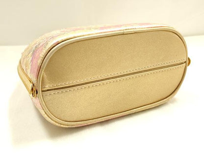 平和屋着物▼和装小物　和装バッグ　ハンドバッグ　花柄　金彩　逸品　AABI8723ay