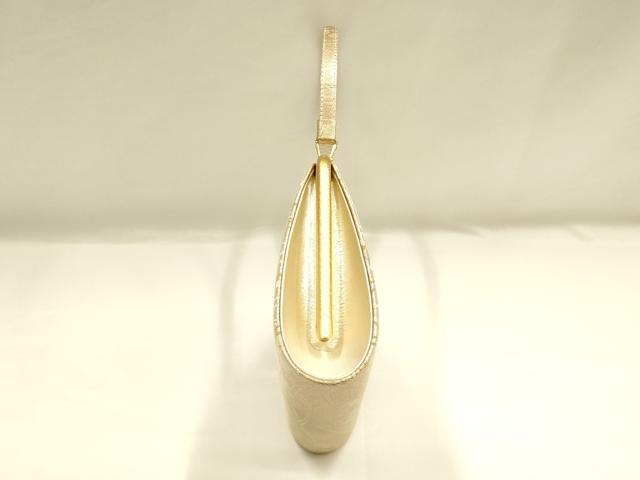平和屋着物▼和装小物　和装バッグ　ハンドバッグ　松葉　引箔　逸品　AABI8725ay