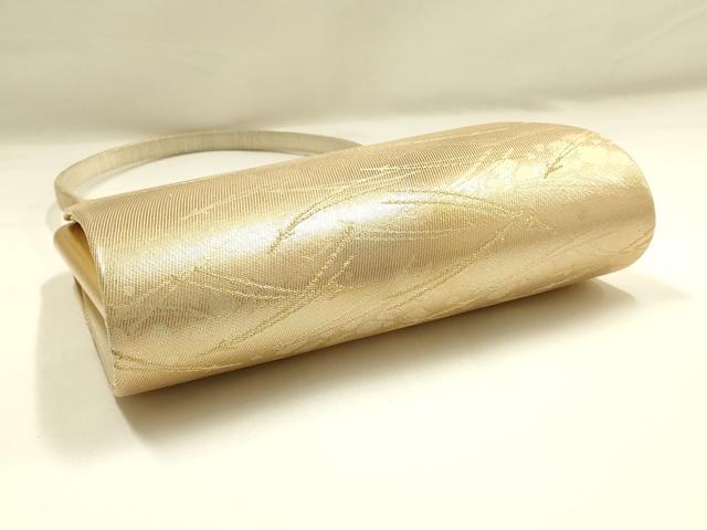平和屋着物▼和装小物　和装バッグ　ハンドバッグ　松葉　引箔　逸品　AABI8725ay