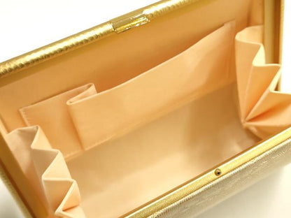 平和屋着物▼和装小物　和装バッグ　ハンドバッグ　松葉　引箔　逸品　AABI8725ay