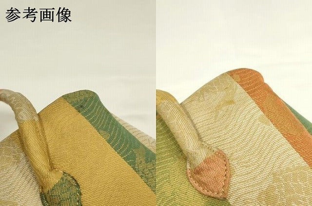 平和屋着物▼和装小物　和装バッグ　ハンドバッグ　利休バッグ　あらいそ　名物裂　逸品　AABI8727ay