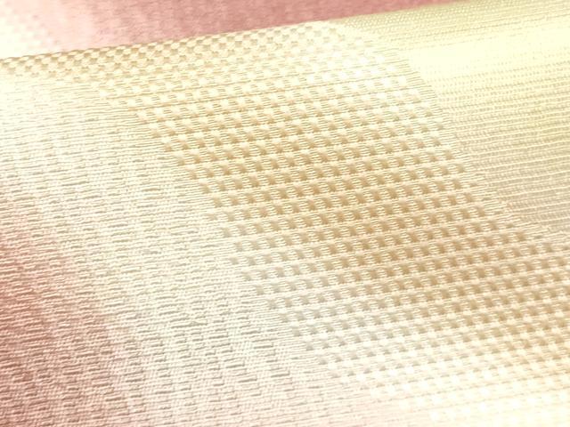 平和屋着物●和装小物　帯締め・帯揚げセット　京友禅　京姉小路作　内記組　霞文　金糸　暈し染め　正絹　逸品　未使用　AABI8744ay