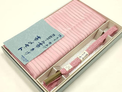 平和屋着物＊夏物 和装小物 帯締め・帯揚げセット レース組 平組 絽 絞り 流水花地紋 ラミエール 逸品 未使用 AABI8754ay