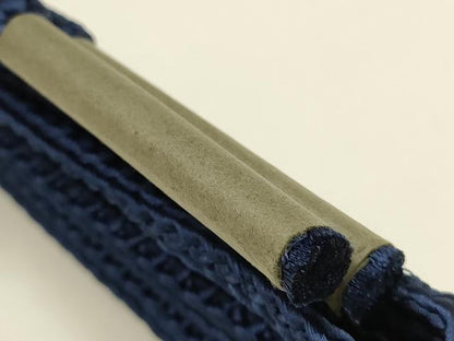 平和屋着物＊夏物　和装小物　帯締め・帯揚げセット　平組　色無地　藍色　逸品　未使用　AABI8755ay