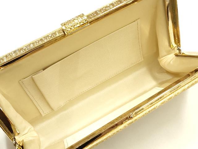 平和屋着物▼和装小物　和装バッグ　佐賀錦　ハンドバッグ　クラッチバッグ　金糸　逸品　AABI8759ay