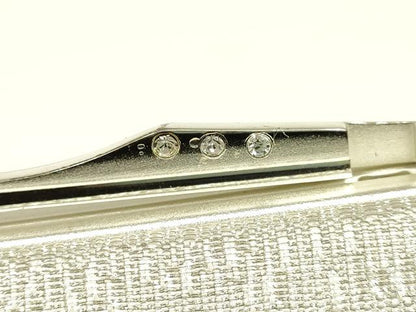 平和屋着物▼和装小物　和装バッグ　ハンドバッグ　クラッチバッグ　ラインストーン　銀糸　金彩　逸品　AABI8764ay