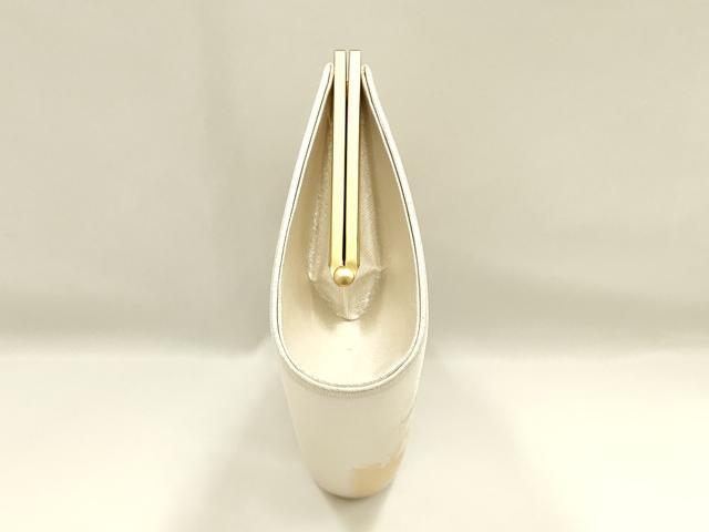 平和屋着物▼和装小物　和装バッグ　ハンドバッグ　クラッチバッグ　流水花鳥文　ラインストーン　金糸　逸品　AABI8766ay