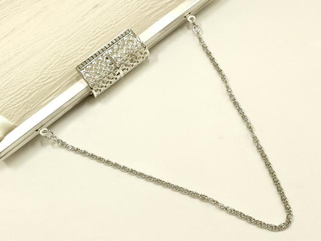平和屋着物▼和装小物　和装バッグ　ハンドバッグ　クラッチバッグ　ラインストーン　逸品　AABI8767ay