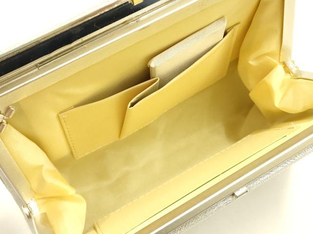 平和屋着物▼和装小物　和装バッグ　佐賀元禄　西陣織物　ハンドバッグ　クラッチバッグ　銀糸　逸品　未使用　AABI8768ay