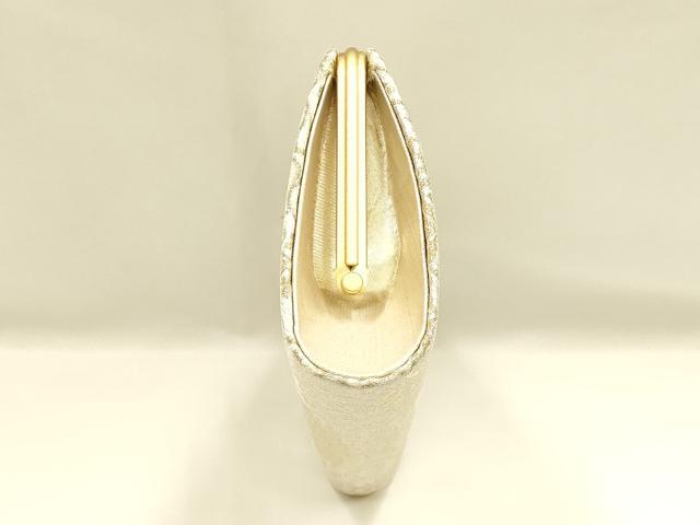 平和屋着物▼和装小物　和装バッグ　ハンドバッグ　クラッチバッグ　花唐草文　金銀糸　逸品　AABI8771ay