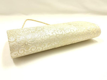 平和屋着物▼和装小物　和装バッグ　ハンドバッグ　クラッチバッグ　花唐草文　金銀糸　逸品　AABI8771ay