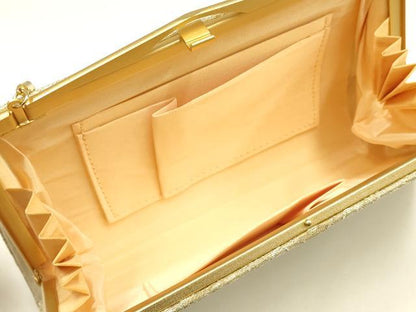 平和屋着物▼和装小物　和装バッグ　ハンドバッグ　クラッチバッグ　花唐草文　金銀糸　逸品　AABI8771ay