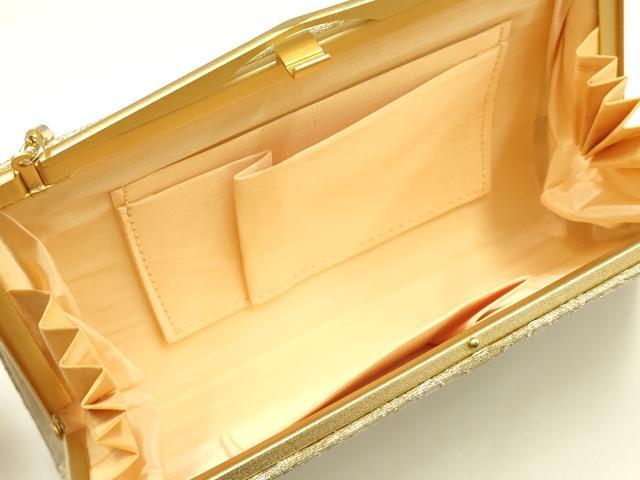 平和屋着物▼和装小物　和装バッグ　ハンドバッグ　クラッチバッグ　花唐草文　金銀糸　逸品　AABI8771ay