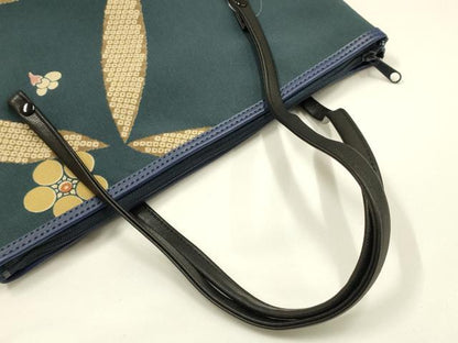 平和屋着物▼和装小物　和装バッグ　ハンドバッグ　トートバッグ　縁愛　花柄　梅　逸品　未使用　AABI8773ay