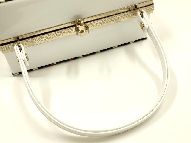 平和屋着物▼和装小物　和装バッグ　ハンドバッグ　丸文　ドット　逸品　AABI8777ay