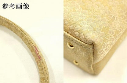 平和屋着物▼和装小物　和装バッグ　ハンドバッグ　トートバッグ　花柄　笹蔓　金糸　逸品　AABI8783ay