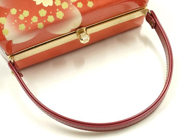 平和屋着物▼和装小物　和装バッグ　ハンドバッグ　振袖用　花柄　暈し　金彩　逸品　AABI8784ay