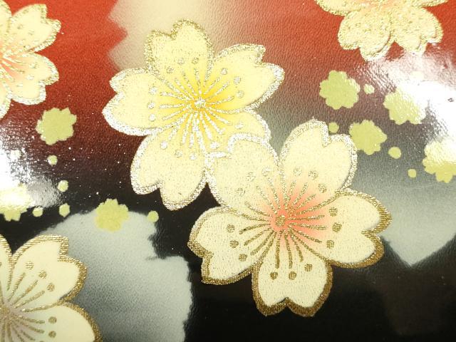 平和屋着物▼和装小物　和装バッグ　ハンドバッグ　振袖用　花柄　暈し　金彩　逸品　AABI8784ay