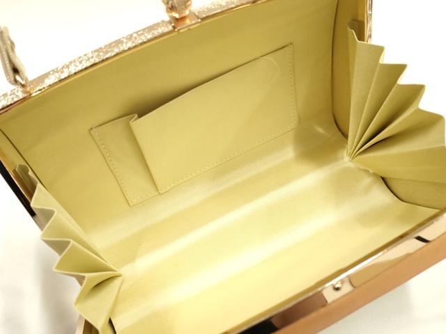 平和屋着物▼和装小物　和装バッグ　佐賀錦　ハンドバッグ　吉祥花文　金糸　逸品　AABI8785ay
