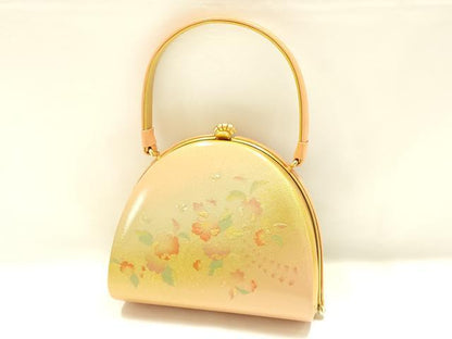 平和屋着物▼和装小物　和装バッグ　ハンドバッグ　辻が花　螺鈿　逸品　AABI8793ay