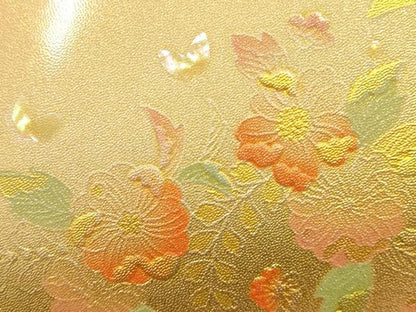 平和屋着物▼和装小物　和装バッグ　ハンドバッグ　辻が花　螺鈿　逸品　AABI8793ay