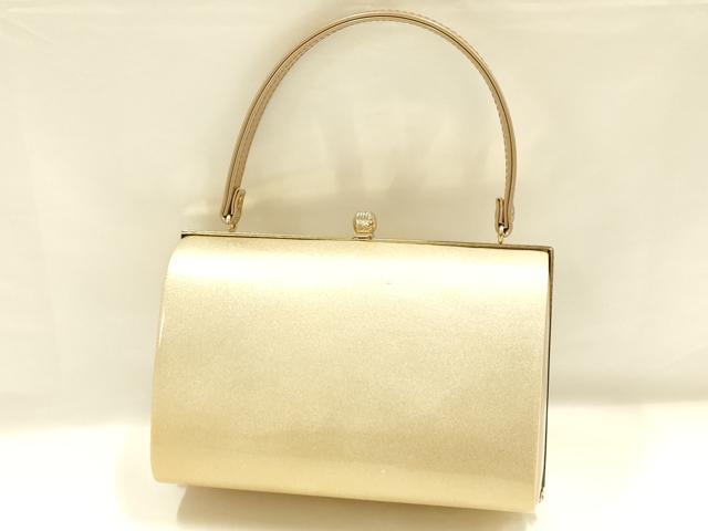 平和屋着物▼和装小物　和装バッグ　ハンドバッグ　枝花文　金彩　逸品　AABI8799ay
