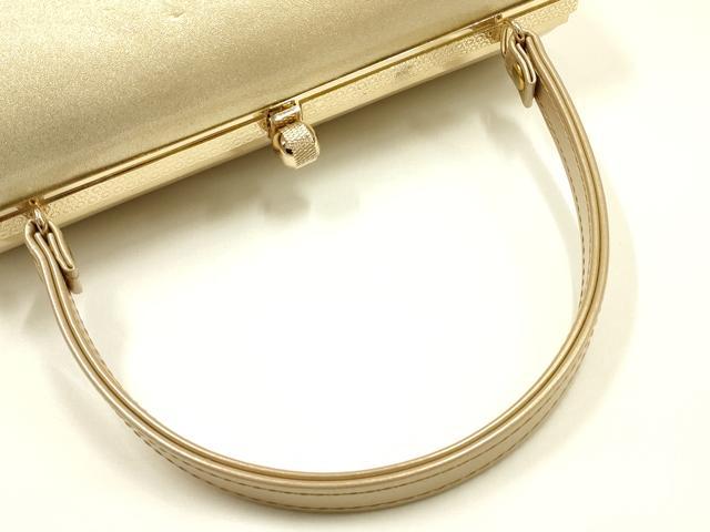 平和屋着物▼和装小物　和装バッグ　ハンドバッグ　枝花文　金彩　逸品　AABI8799ay