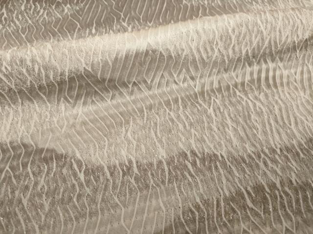 平和屋着物●訪問着　総絞り　駒刺繍　遠山重ね文　暈し染め　銀通し地　正絹　逸品　AABI8801ck