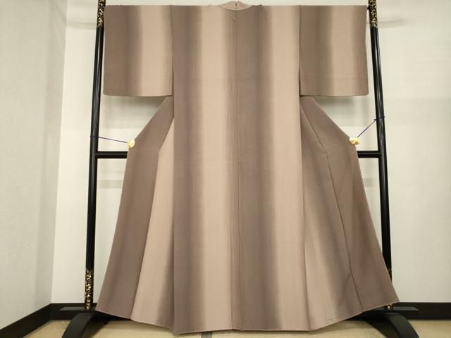 平和屋着物●上質な小紋　間道　暈し染め　正絹　逸品　未使用　AABI8805ck