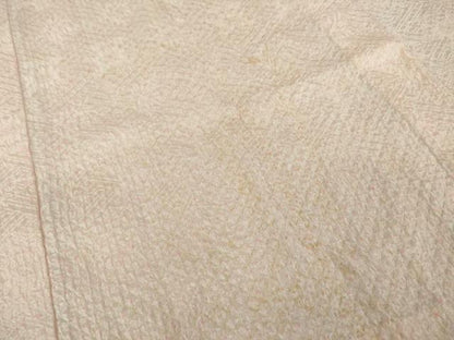 平和屋着物●振袖用長襦袢　無双仕立て　絞り　紗綾形花文　正絹　逸品　AABI8807ck