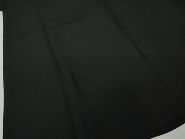 平和屋着物●男性 黒紋付・羽織セット 正絹 逸品 AABI8810ck