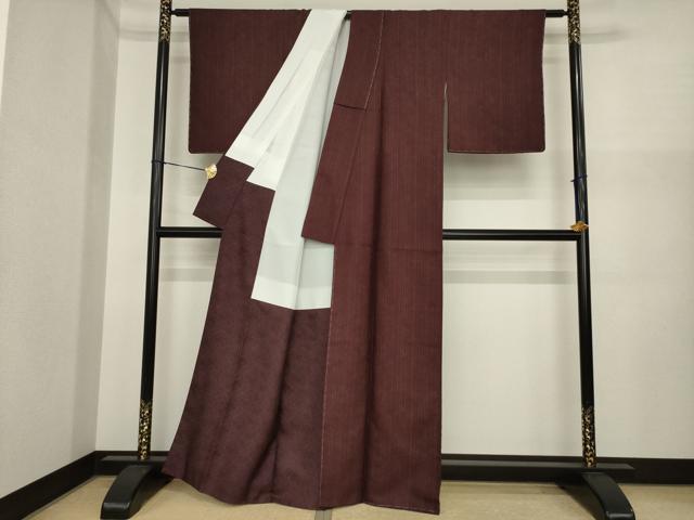 平和屋着物●紋屋井関　御寮織　お召　桐竹鳳凰　正絹　逸品　AABI8821ck