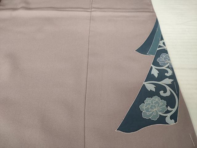 平和屋着物●色留訪問着　友禅　人物文　丹後ちりめん　金彩　仮絵羽　正絹　逸品　未使用　AABI8846ck