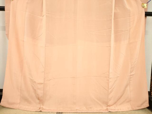 平和屋本店●アンティーク　大正ロマン　振袖　水柿色　正絹　逸品　AABI8853ck