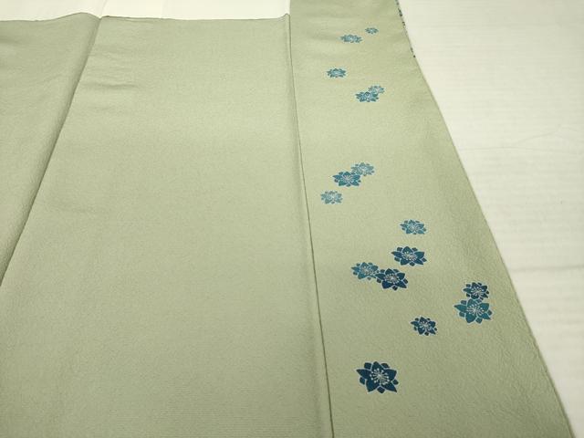 平和屋着物●人間国宝　五代　田畑喜八　訪問着　枝花文　正絹　逸品　AABI8859ck