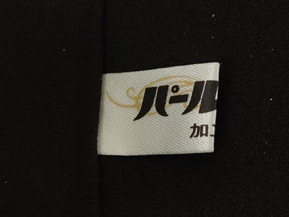平和屋着物●訪問着　箔散らし文様　黒地　金彩　正絹　逸品　AABI8875ck