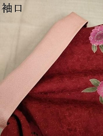 平和屋着物●豪華振袖　刺繍　舞桜　暈し染め　金糸　金通し地　ロング丈　正絹　逸品　AABI8879ck