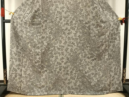 平和屋着物●訪問着　舞葉文　正絹　逸品　AABI8883fy