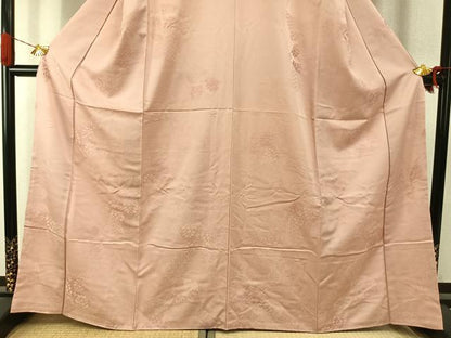 平和屋着物●江戸小紋　切嵌花文　暈し染め　正絹　逸品　AABI8885fy