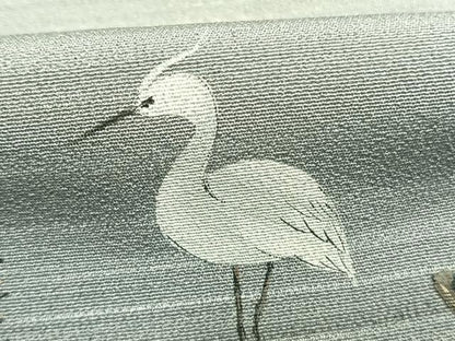 平和屋着物●訪問着　作家物　手描き　鷺　風景文　暈し染め　正絹　逸品　未使用　AABI8889fy